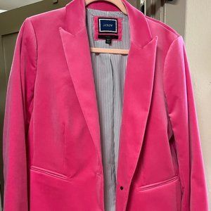 Brand New J.Crew Hot Pink Velvet Blazer Size 16